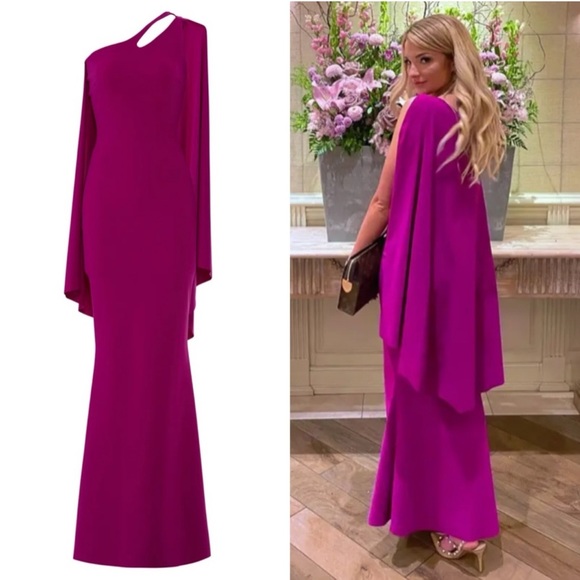 Chiara Boni Dresses & Skirts - La Petite Robe di Chiara Boni Purple Back Drape Gown Maxi Dress Size Large